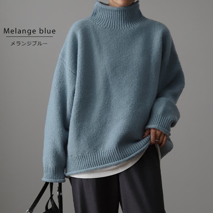 ニット レディース トップス セーター タートルネック タートル 長袖 ハイネ | HUG.U | 詳細画像13 