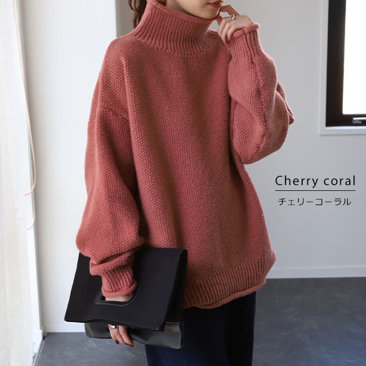 ニット レディース トップス セーター タートルネック タートル 長袖 ハイネ | HUG.U | 詳細画像14 