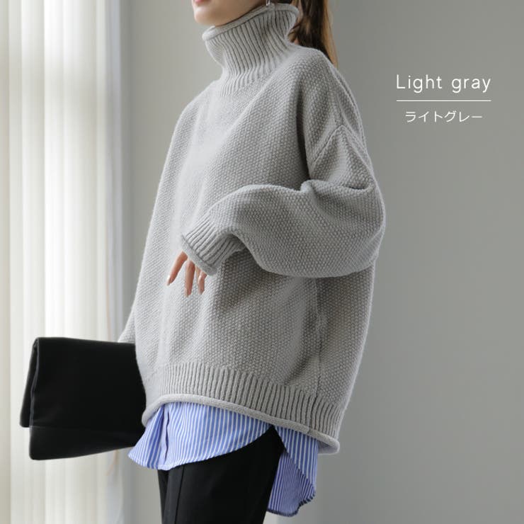 ニット レディース トップス セーター タートルネック タートル 長袖 ハイネ | HUG.U | 詳細画像21 