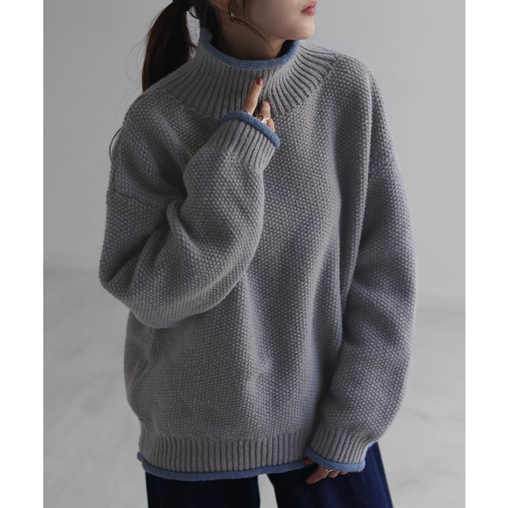 ニット レディース トップス セーター タートルネック タートル 長袖 ハイネ | HUG.U | 詳細画像6 