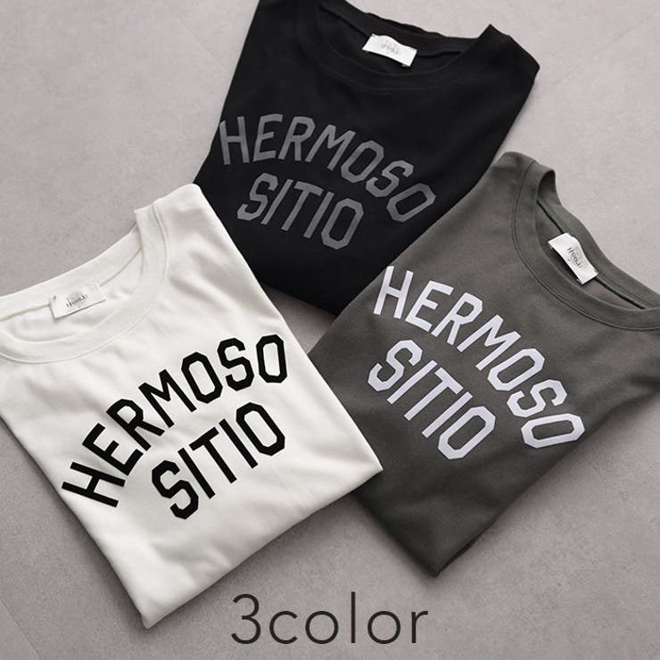 トップス レディース カットソー ロンT ロゴ 長袖 Tシャツ ロング チュニ | HUG.U | 詳細画像12 