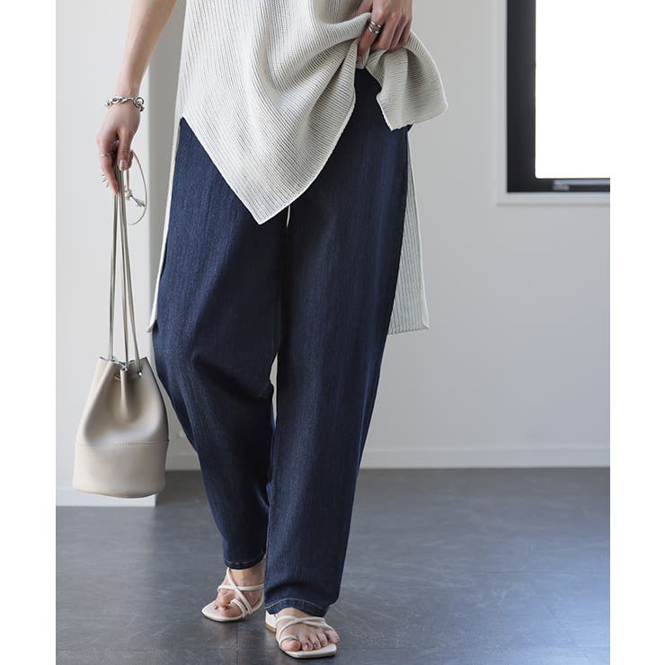 デニム レディース デニムパンツ パンツ ワイドパンツ 大きい