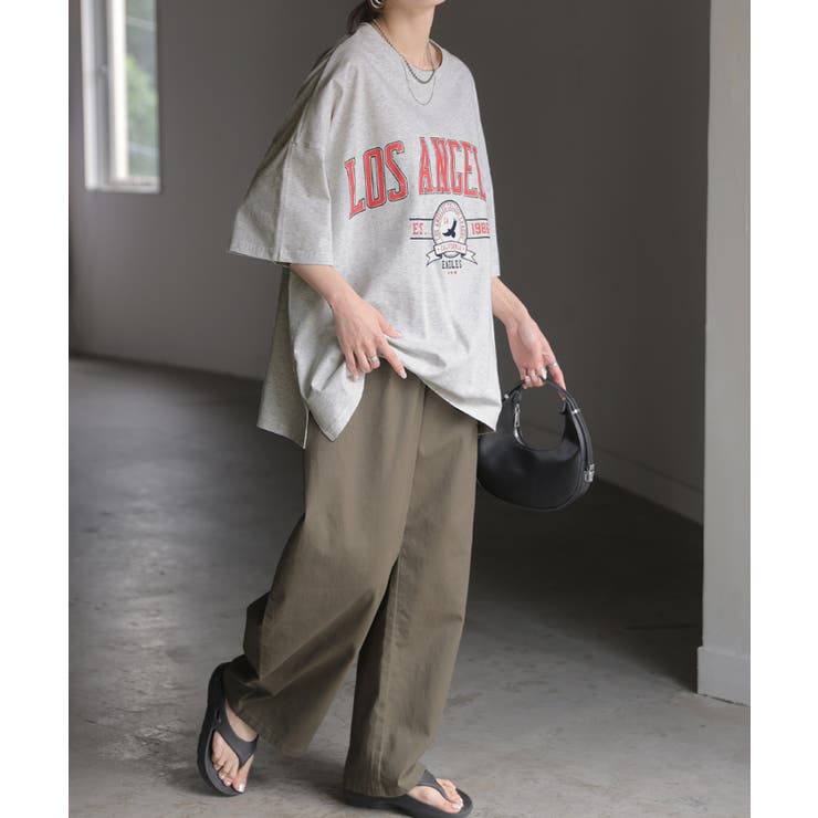 Bメランジグレー(半袖/冷感) | カットソー レディース トップス ロゴT 長袖 ロンT ロング Tシャツ チュ | HUG.U
