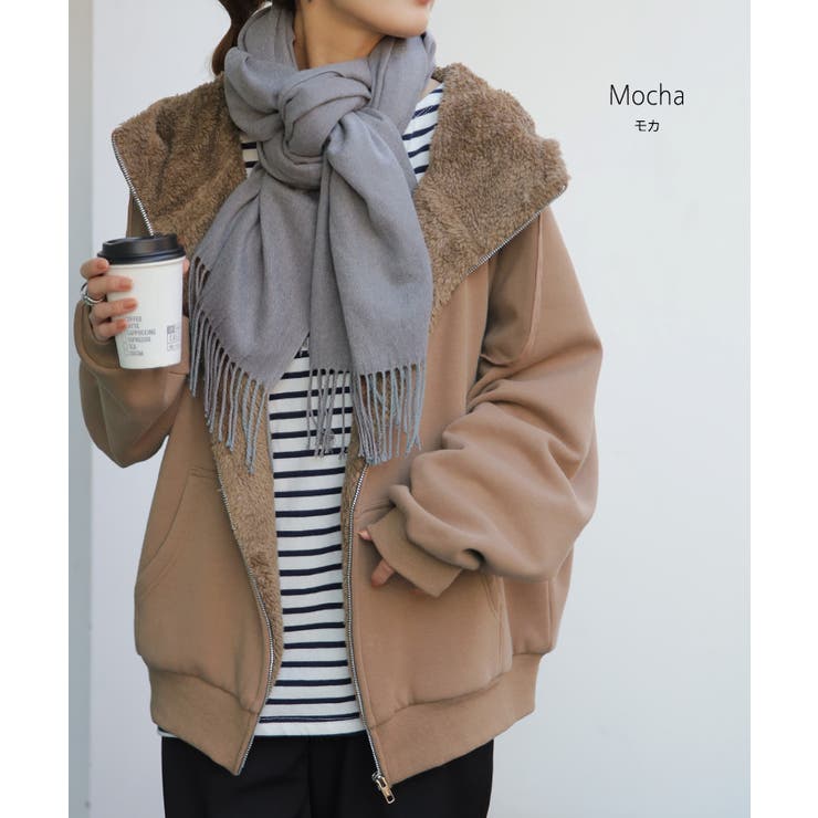 パーカー レディース アウター 裏ボア 極暖 トップス スウェット トレーナー | HUG.U | 詳細画像20 