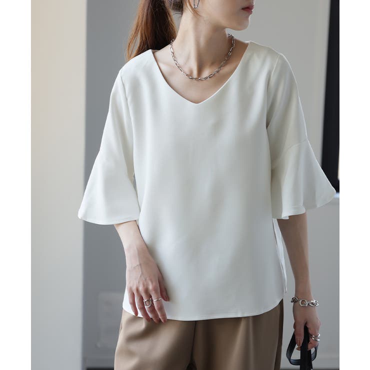 ホワイト | ブラウス トップス レディース | HUG.U