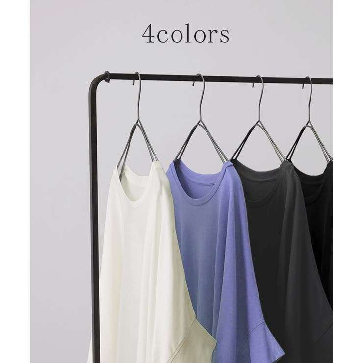 Tシャツ レディース トップス カットソー 二の腕カバー 半袖 5分袖 ドルマ | HUG.U | 詳細画像9 