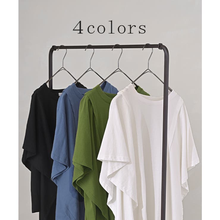 Tシャツ レディース トップス 綿 体型カバー ゆったり 半袖 チュニック オ | HUG.U | 詳細画像10 