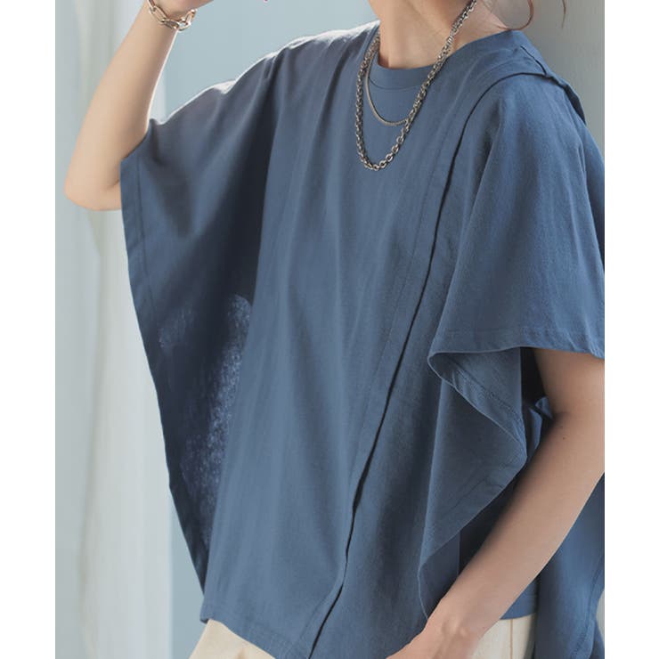 Tシャツ レディース トップス 綿 体型カバー ゆったり 半袖