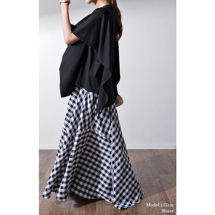 Tシャツ レディース トップス 綿 体型カバー ゆったり 半袖 チュニック オ | HUG.U | 詳細画像4 