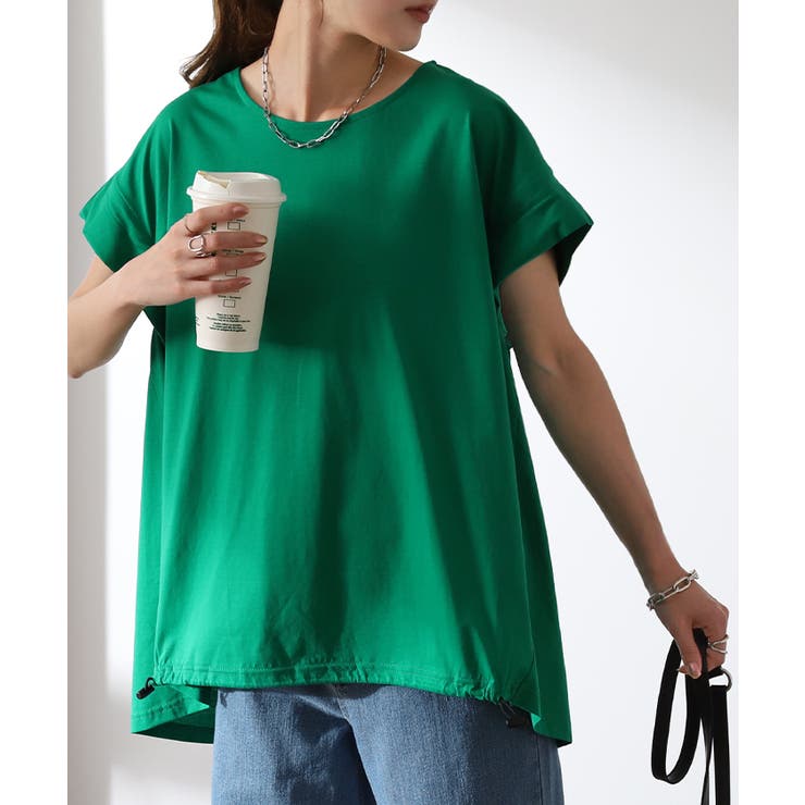 Tシャツ レディース トップス 冷感 フレンチスリーブ 半袖