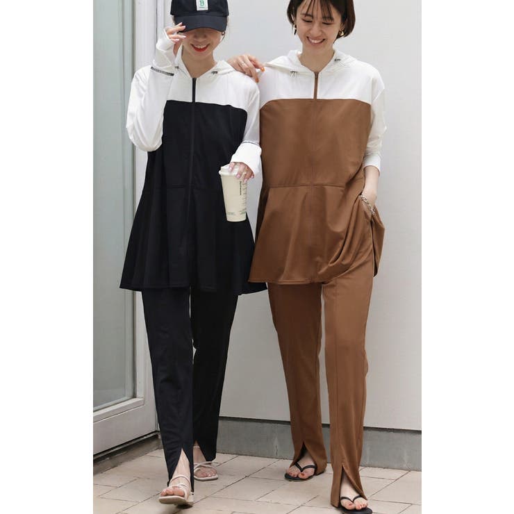 ラッシュガード レディース パーカー 2点セット パンツ 長袖 フレアパンツ | HUG.U | 詳細画像22 