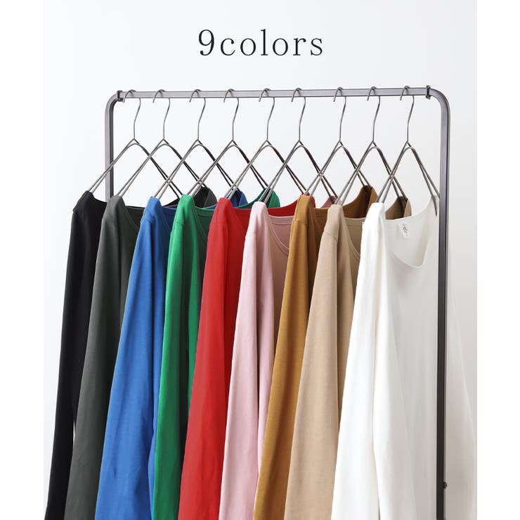 カットソー レディース 秋 新作 インナー トップス ロンT 無地 Tシャツ | HUG.U | 詳細画像8 