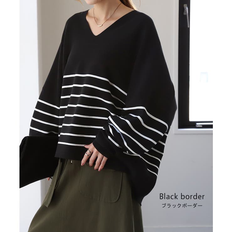 ニット ドルマンスリーブ レディース 体型カバー ティーシャツ 綿100 チュ | HUG.U | 詳細画像16 