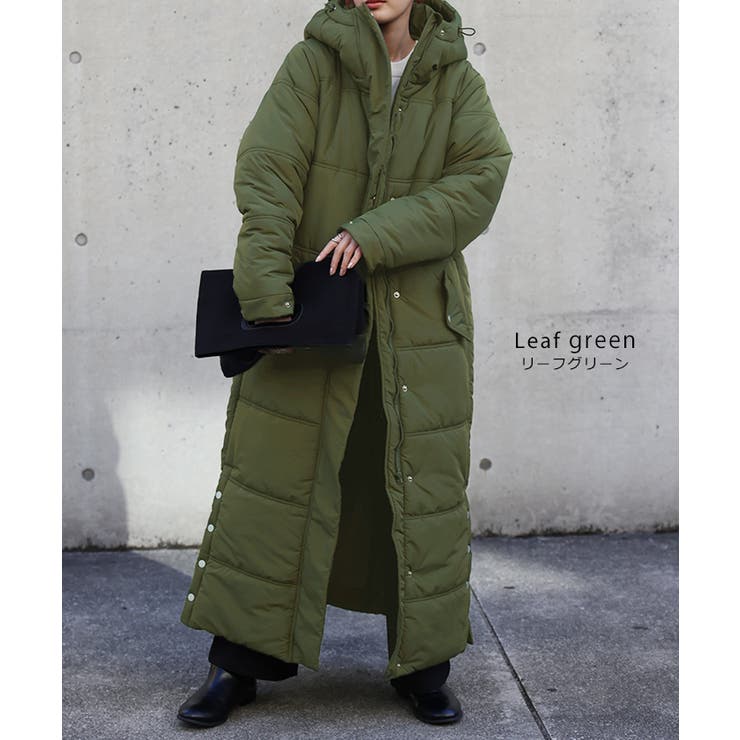 アウター 中綿 コート 暖か ダウン フェイクダウン ベンチコート スタンドカ | HUG.U | 詳細画像20 