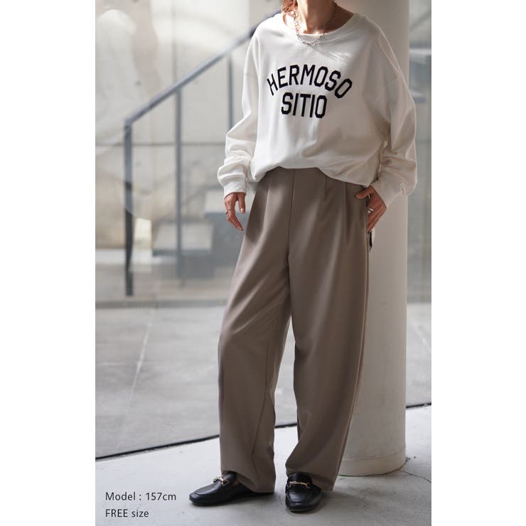 パンツ カーブパンツ ワイドパンツ サーカスパンツ ワイド レディース スラッ | HUG.U | 詳細画像3 