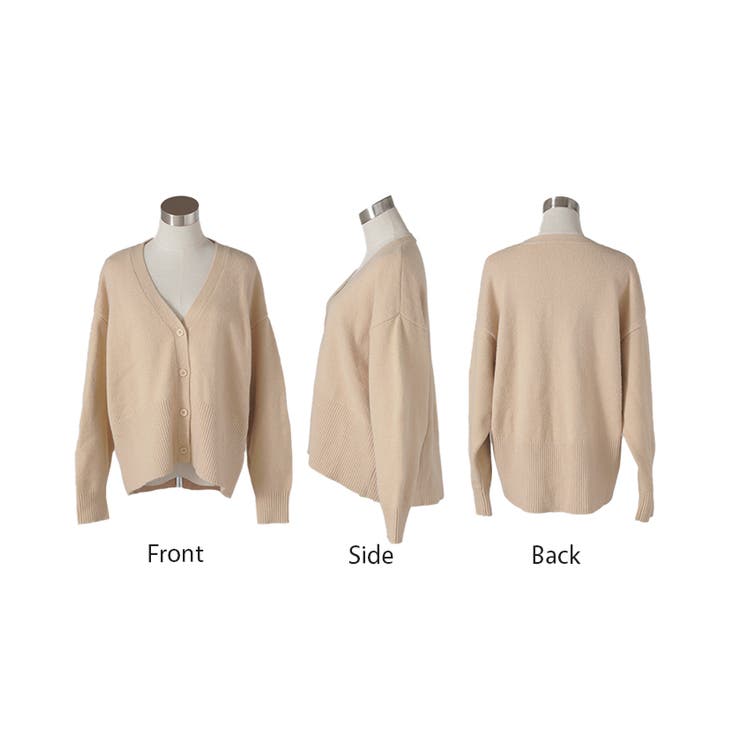 カーディガン 体型カバー レディース セーター トップス ニットカーディガン | HUG.U | 詳細画像23 