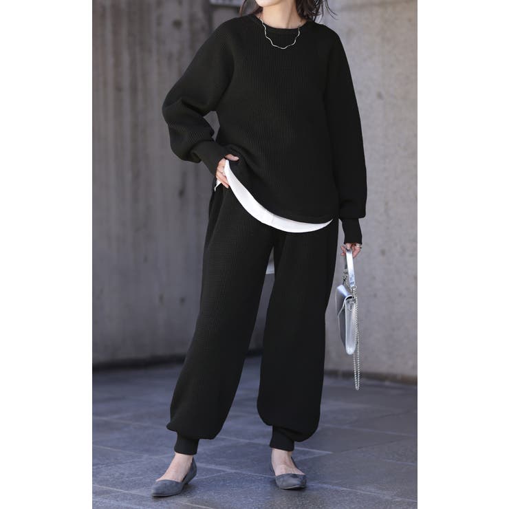 ニット ワッフル セットアップ | HUG.U | 詳細画像24 