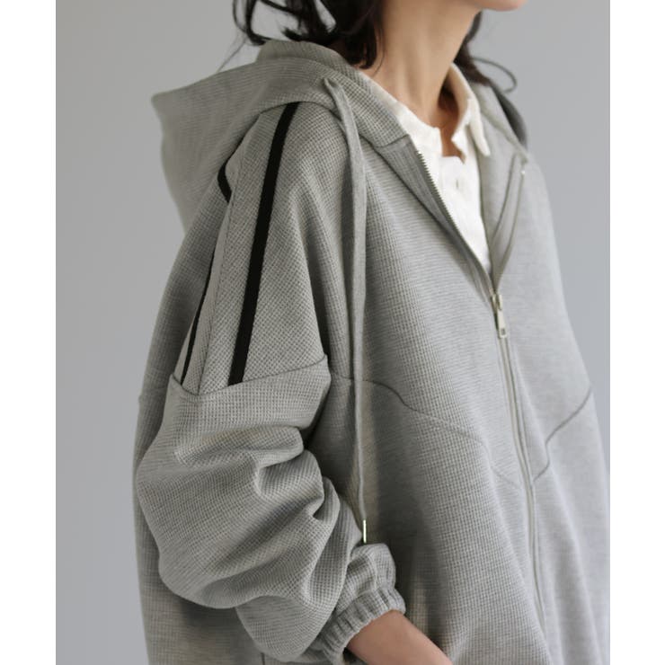 パーカー ワッフル 体型カバー | HUG.U | 詳細画像22 