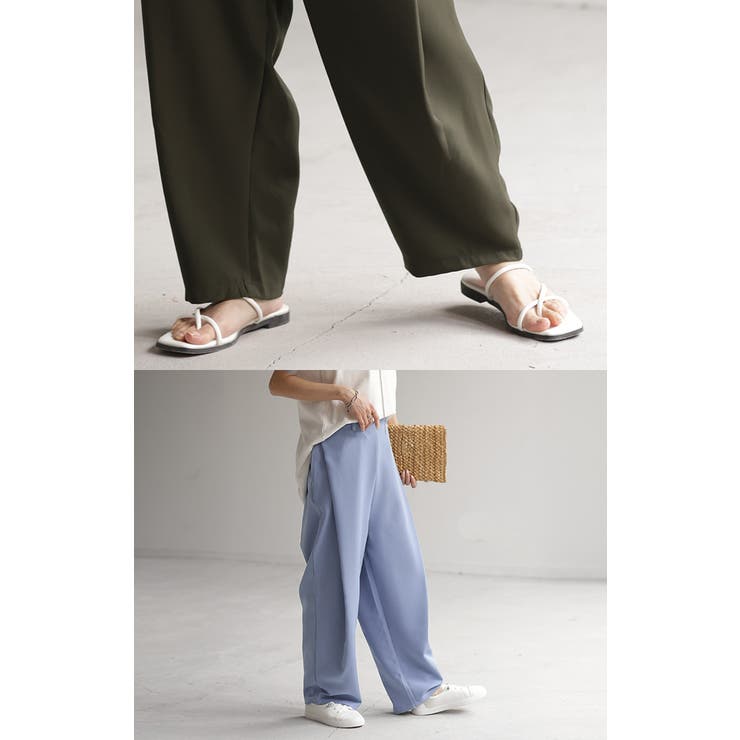 パンツ タックパンツ レディース | HUG.U | 詳細画像22 