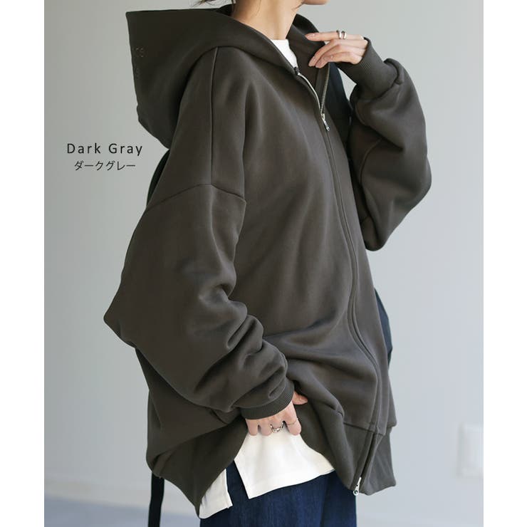 パーカー 体型カバー 刺繍 | HUG.U | 詳細画像20 