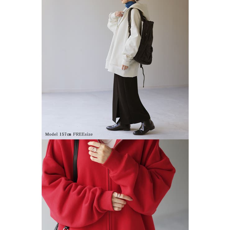 パーカー 体型カバー 刺繍 | HUG.U | 詳細画像21 