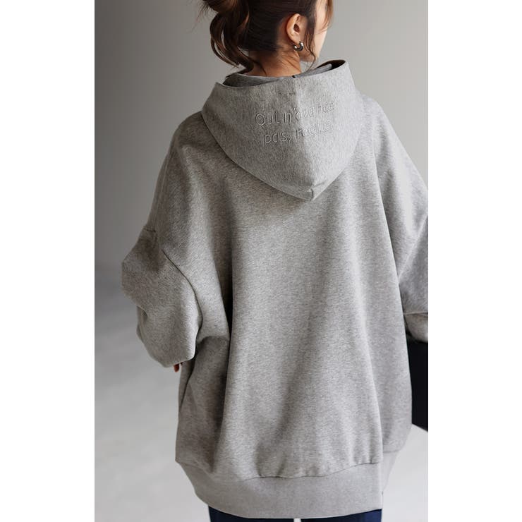 パーカー 体型カバー 刺繍 | HUG.U | 詳細画像25 