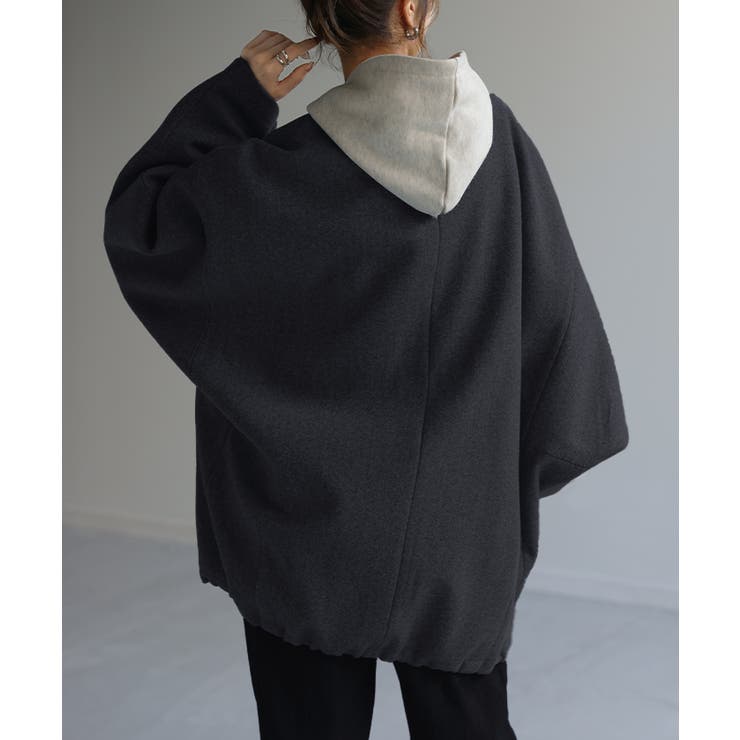 アウター メルトン チュニック | HUG.U | 詳細画像29 