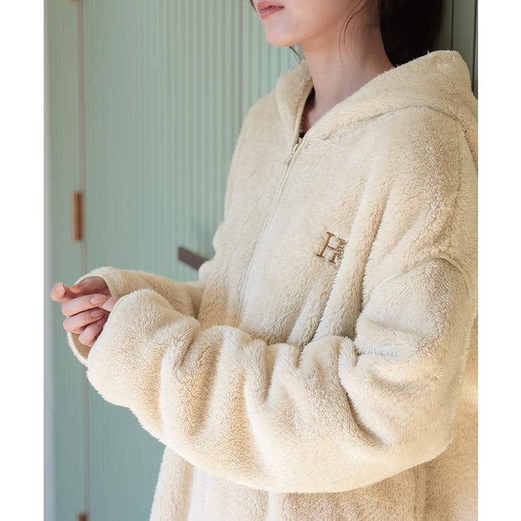アイボリー | ルームウェア レディース 着る毛布 | HUG.U