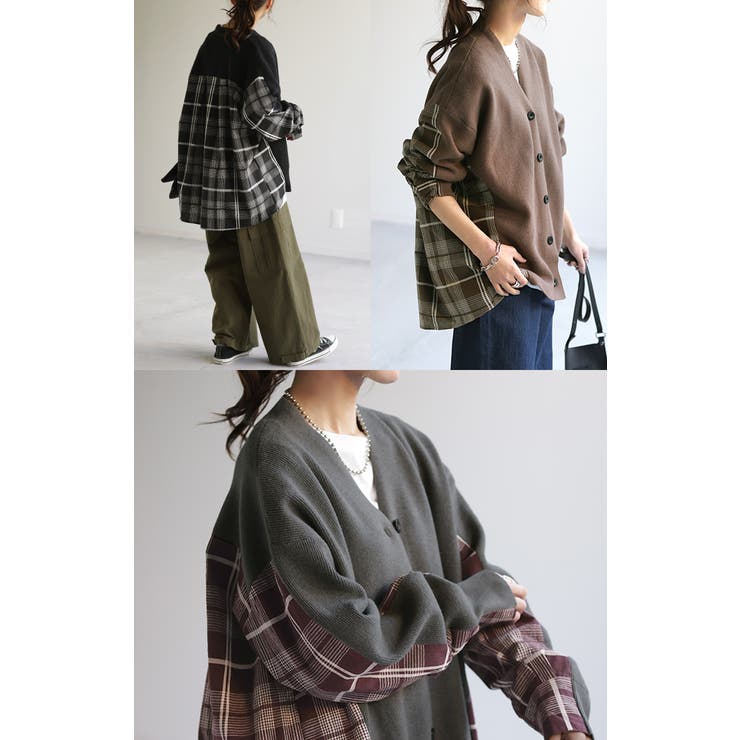 カーディガン ニット 体型カバー | HUG.U | 詳細画像21 