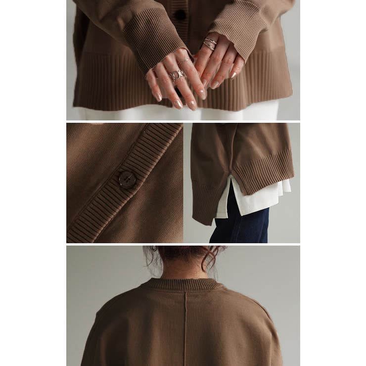 ニット カーディガン 体型カバー | HUG.U | 詳細画像20 