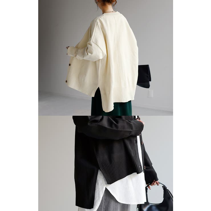 ニット カーディガン 体型カバー | HUG.U | 詳細画像8 