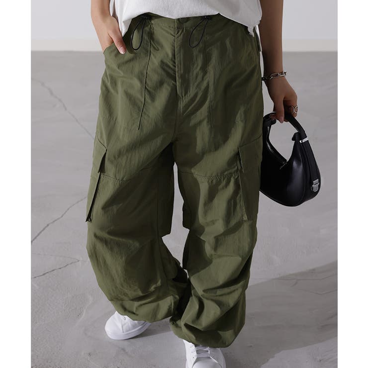 パンツ 裾2way パラシュートパンツ | HUG.U | 詳細画像22 