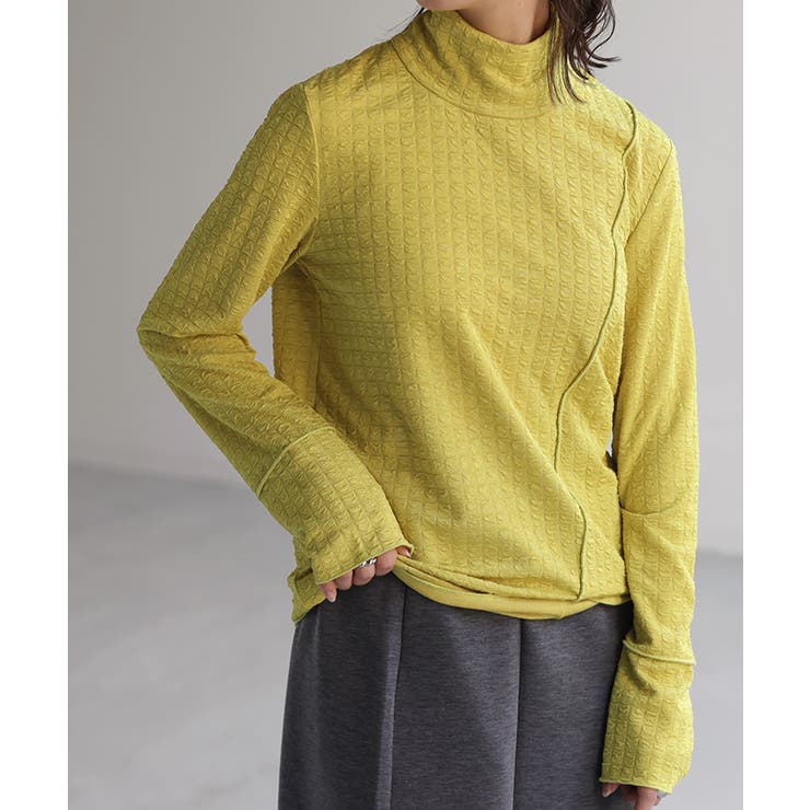 ライムイエロー | トップス ロンT しぼ感 | HUG.U