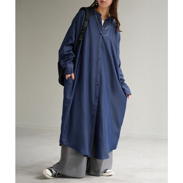 ワンピース シャツワンピース ロング | HUG.U | 詳細画像5 