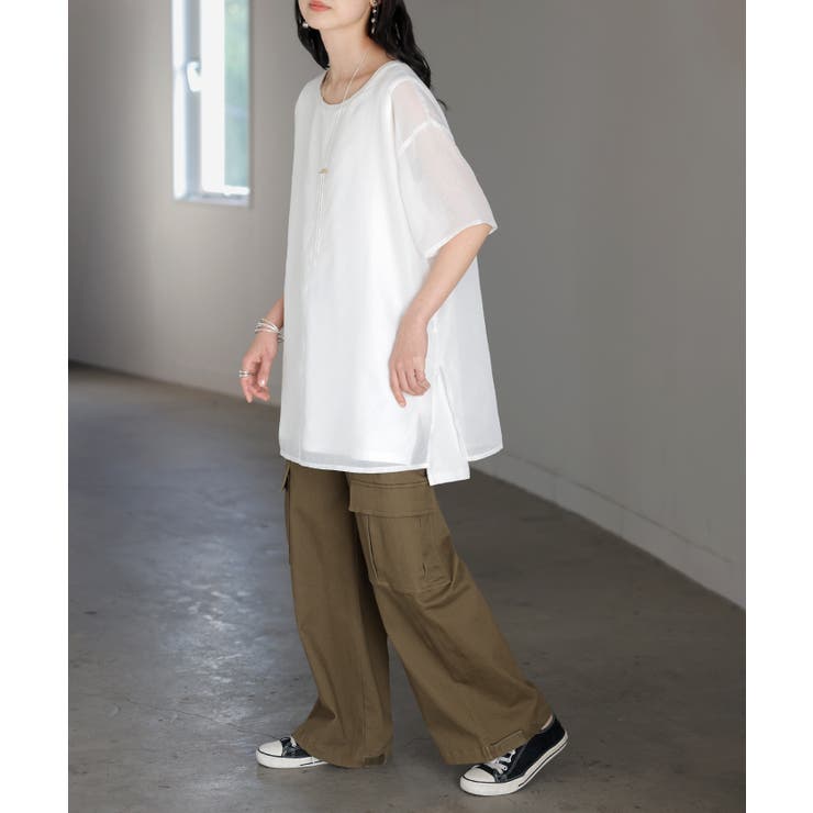 ホワイト | Tシャツ トップス レディース | HUG.U