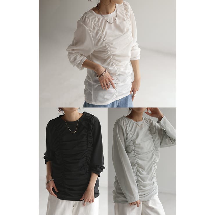 トップス シアーインナー レイヤード | HUG.U | 詳細画像22 