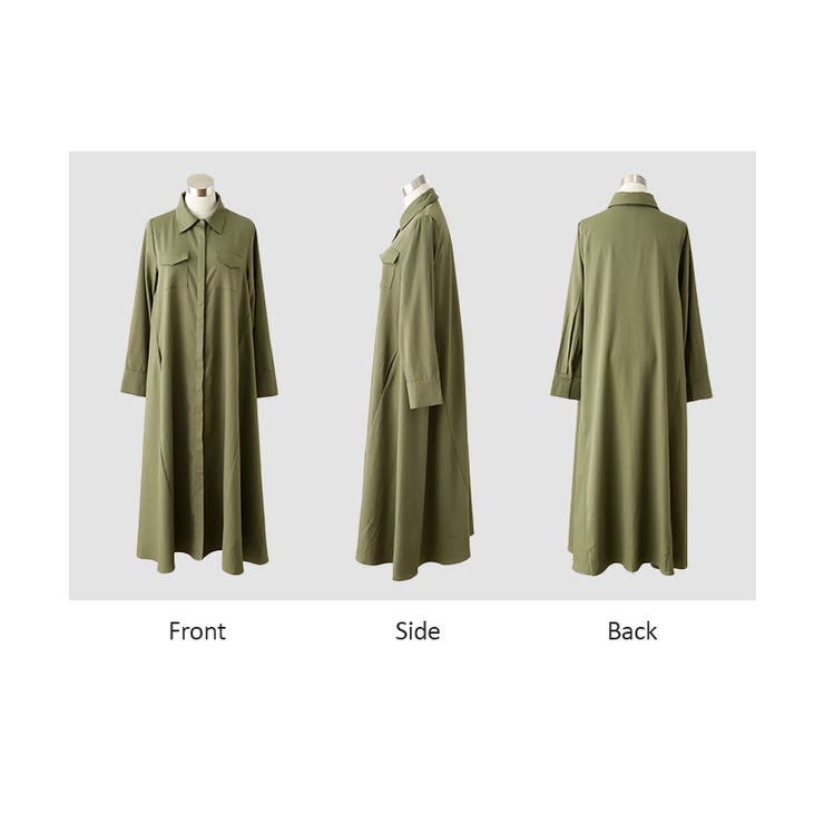 ワンピース シャツ 体型カバー | HUG.U | 詳細画像24 