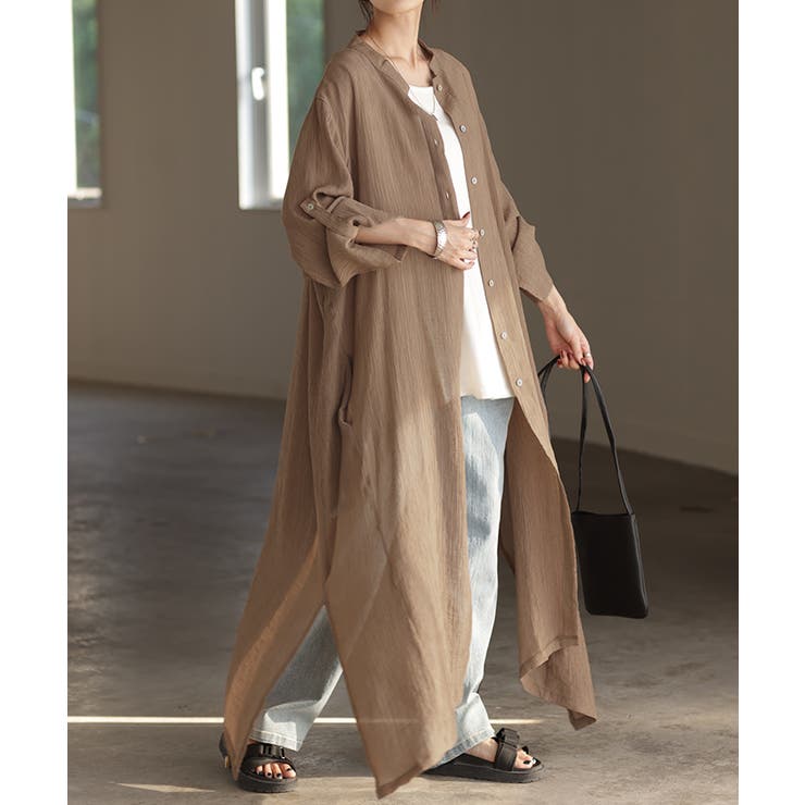 モカ | ワンピース 楊柳 ロング | HUG.U