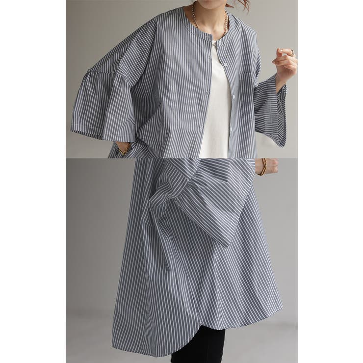 シャツ フレア袖 体型カバー | HUG.U | 詳細画像22 