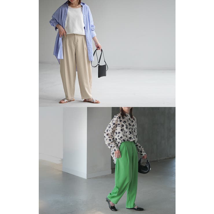 パンツ レディース タック | HUG.U | 詳細画像11 