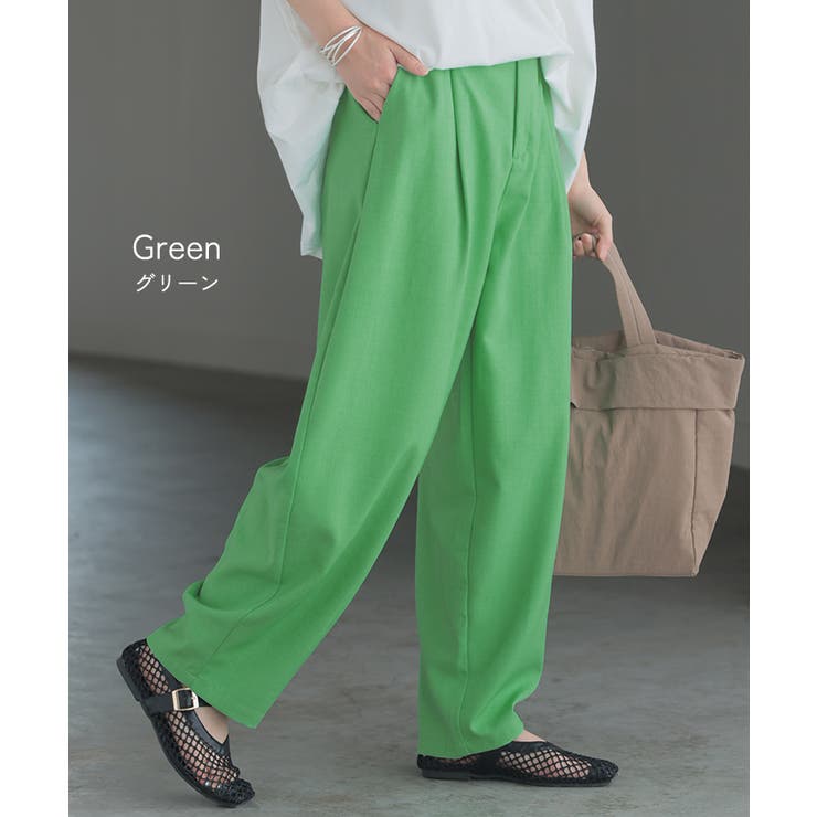 パンツ レディース タック | HUG.U | 詳細画像12 