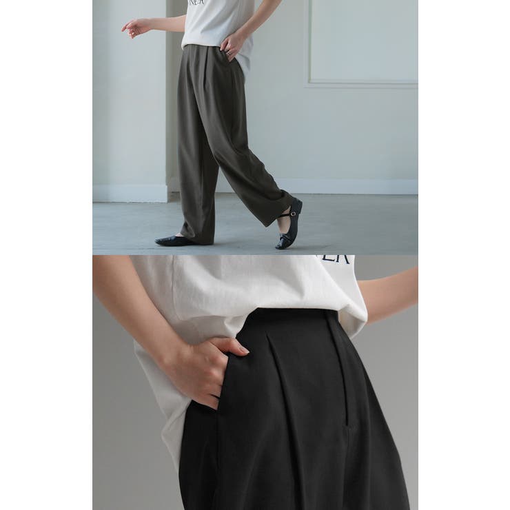 パンツ レディース タック | HUG.U | 詳細画像19 