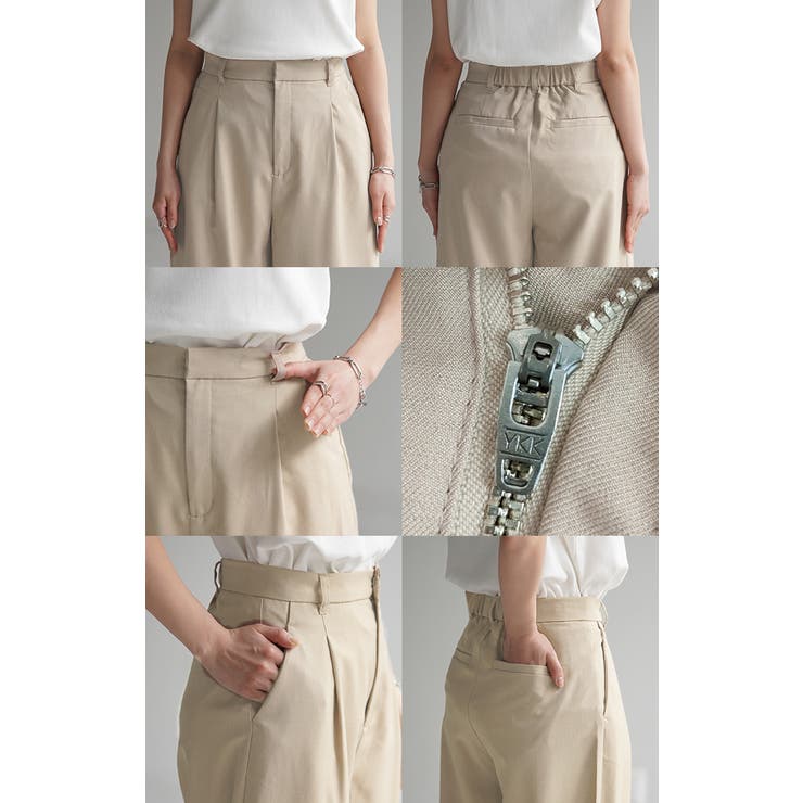 パンツ レディース タック | HUG.U | 詳細画像22 