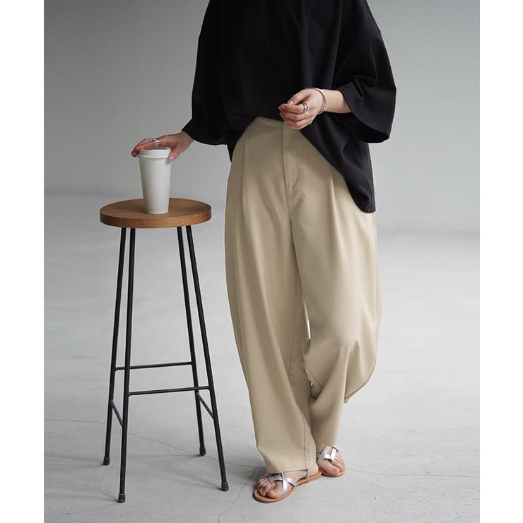 パンツ レディース タック | HUG.U | 詳細画像5 