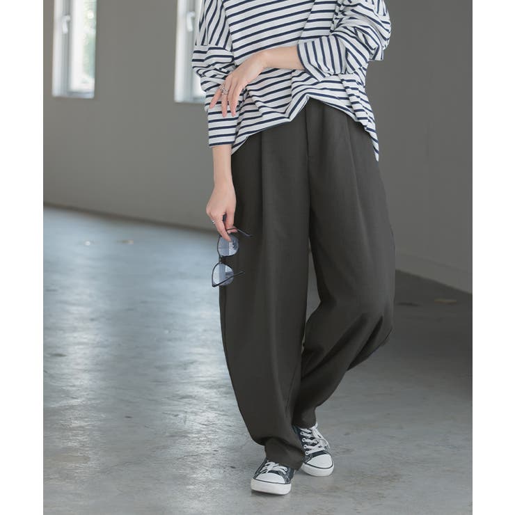 グレー | パンツ レディース タック | HUG.U