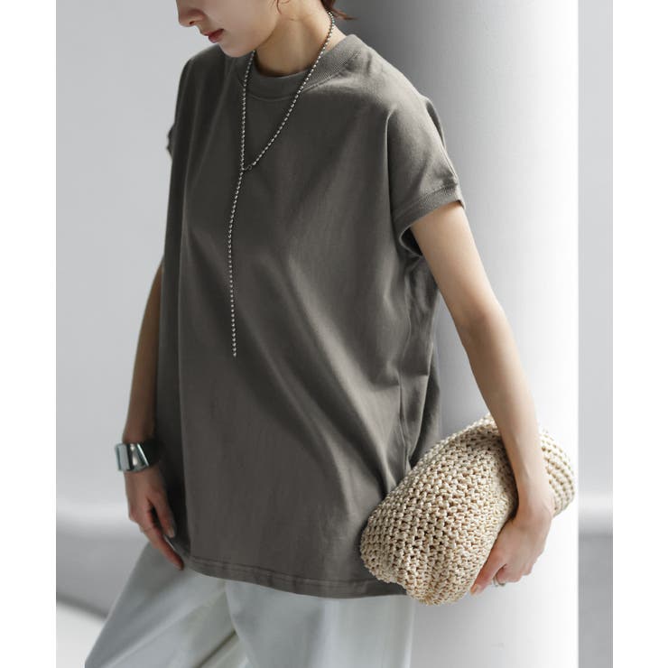 ストーングレー | Tシャツ レディーストップス フレンチスリーブ | HUG.U