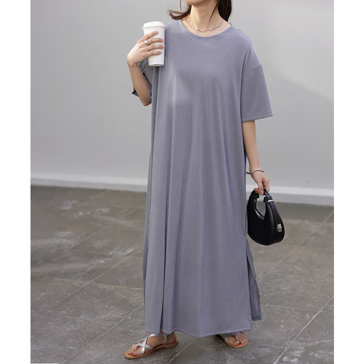 アッシュブルー | ワンピース レディース ロングワンピース | HUG.U