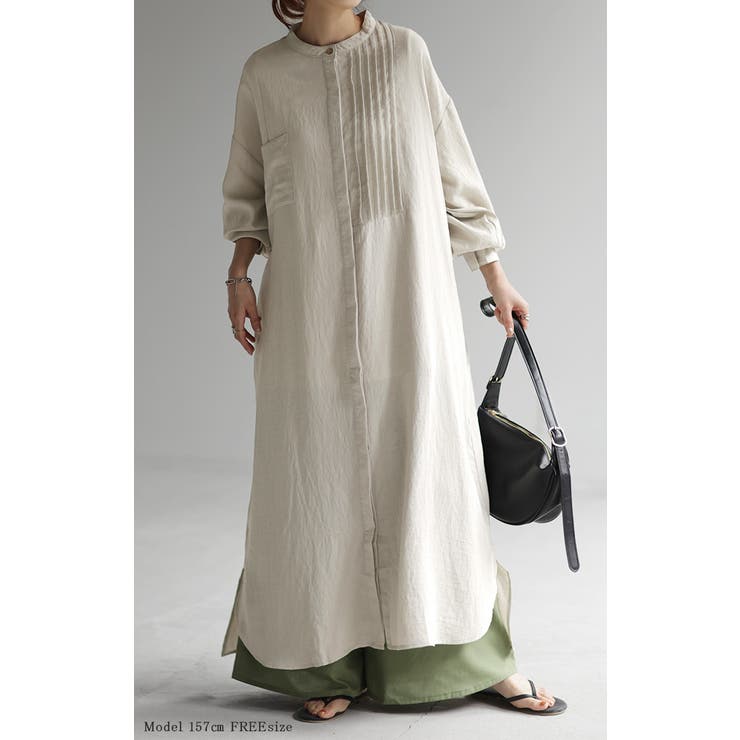 ワンピース ロング 麻混 | HUG.U | 詳細画像23 