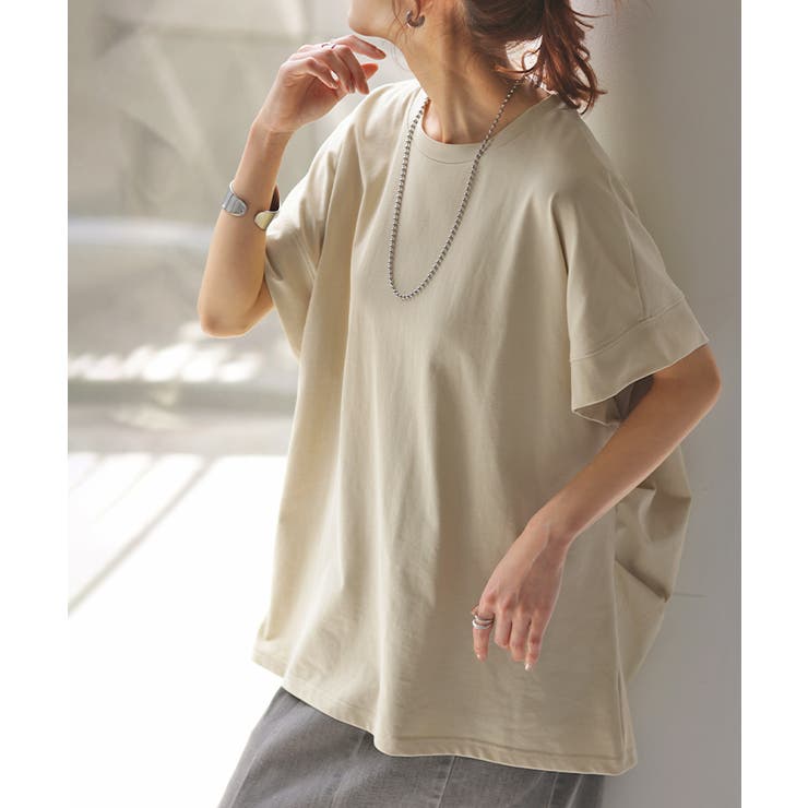 ライトベージュ | Tシャツ 接触冷感 トップス | HUG.U