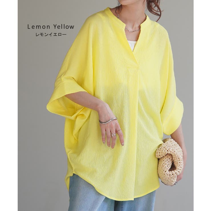 ブラウス 楊柳 キーネック | HUG.U | 詳細画像11 